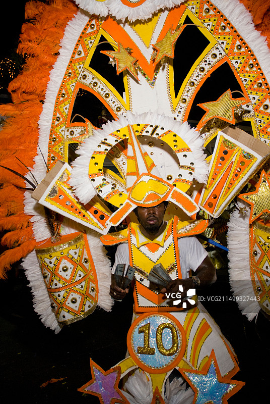 詹卡努节礼日游行，巴哈马拿骚图片素材