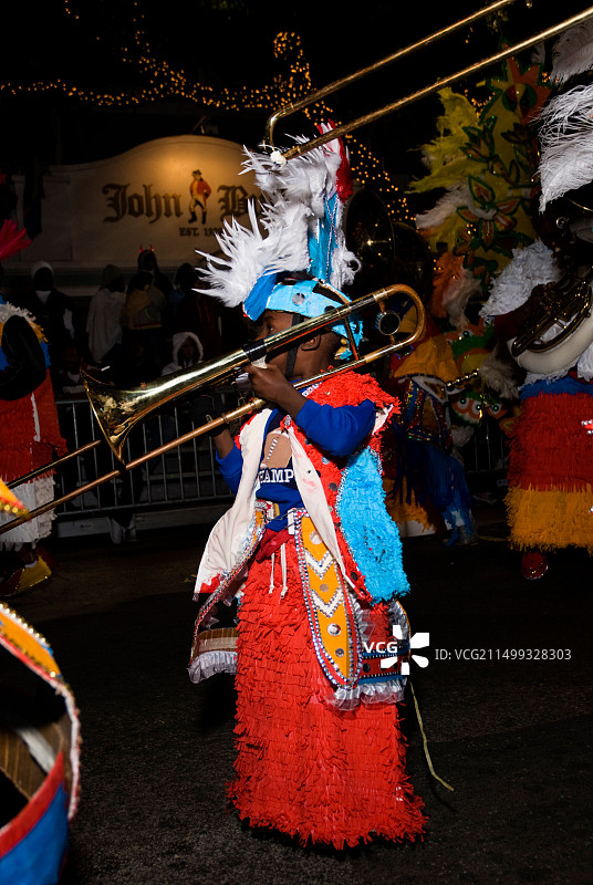 巴哈马拿骚节礼日游行图片素材