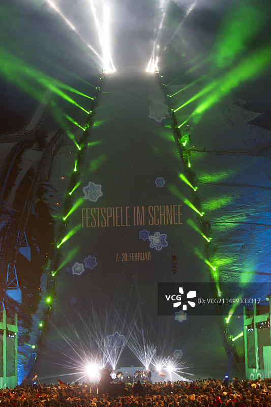 2011年德国加米施-帕滕基兴滑雪世锦赛开幕式图片素材