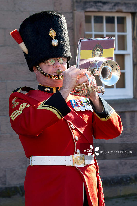 皇家燧发枪团第5营军乐队的下士乐手图片素材