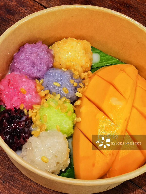 芒果糯米饭图片素材