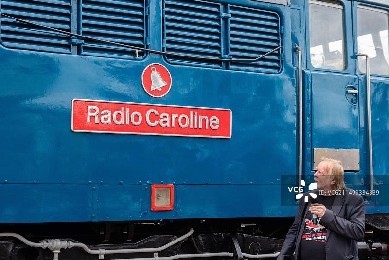 英国埃塞克斯郡伯纳姆附近芒Apps铁路博物馆的瑞克·韦克曼图片素材