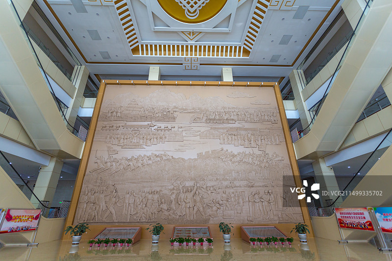 中国内蒙古自治区通辽市博物馆大厅图片素材