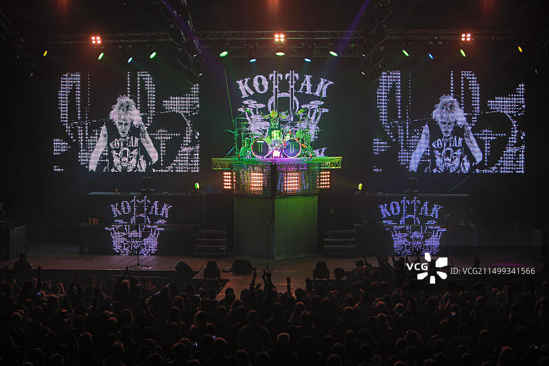 乌克兰第聂伯罗彼得罗夫斯克，2012年10月31日：蝎子乐队图片素材