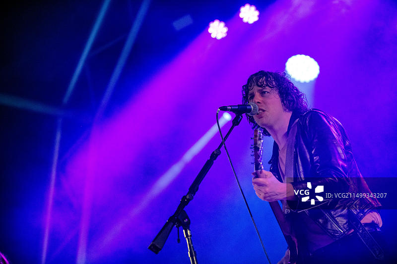 Razorlight乐队主唱约翰尼·伯勒尔演出图片素材