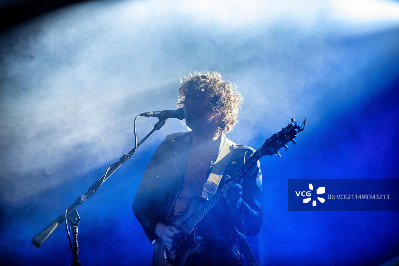 Razorlight乐队主唱约翰尼·伯勒尔演出图片素材