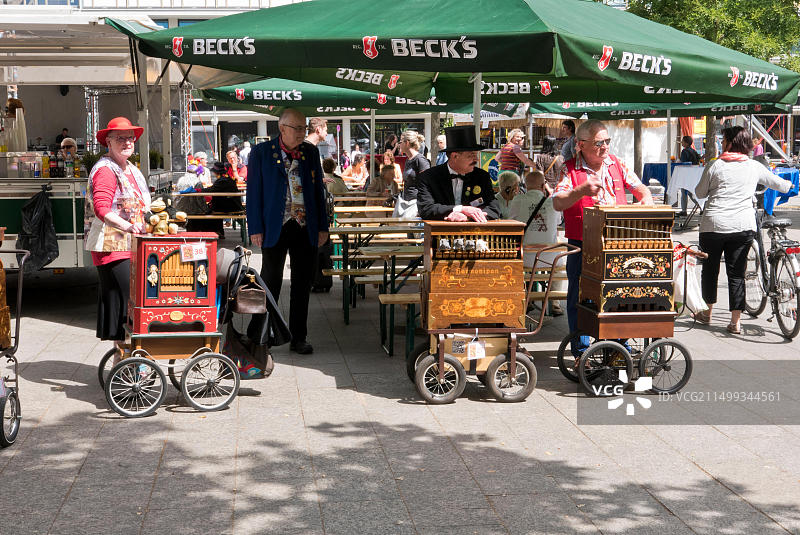 德国柏林的管风琴演奏者图片素材