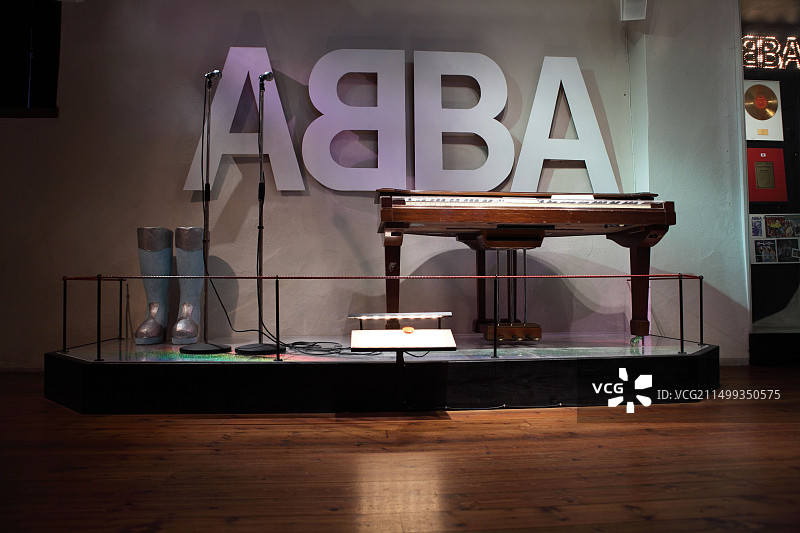 斯德哥尔摩的冬季城市风光，博物馆历史收藏和音乐图片素材