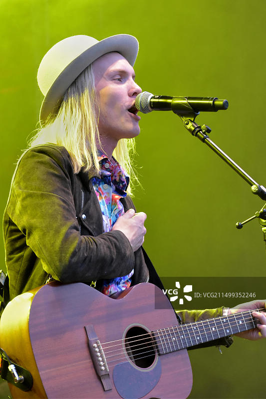 2017年瑞典Norrkoping RIX FM音乐节上的Jakob Karlberg图片素材