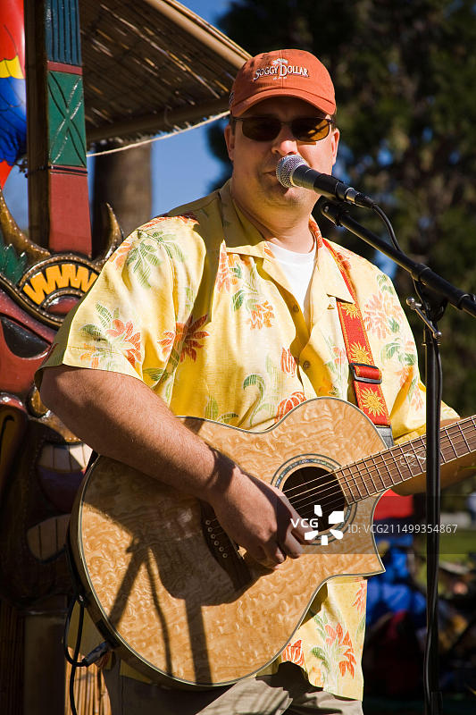 音乐家，都达游行，帕萨迪纳，洛杉矶，加利福尼亚州，美国图片素材