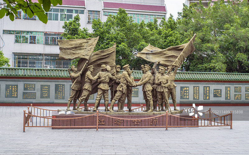 汕尾红二师四师纪念亭图片素材