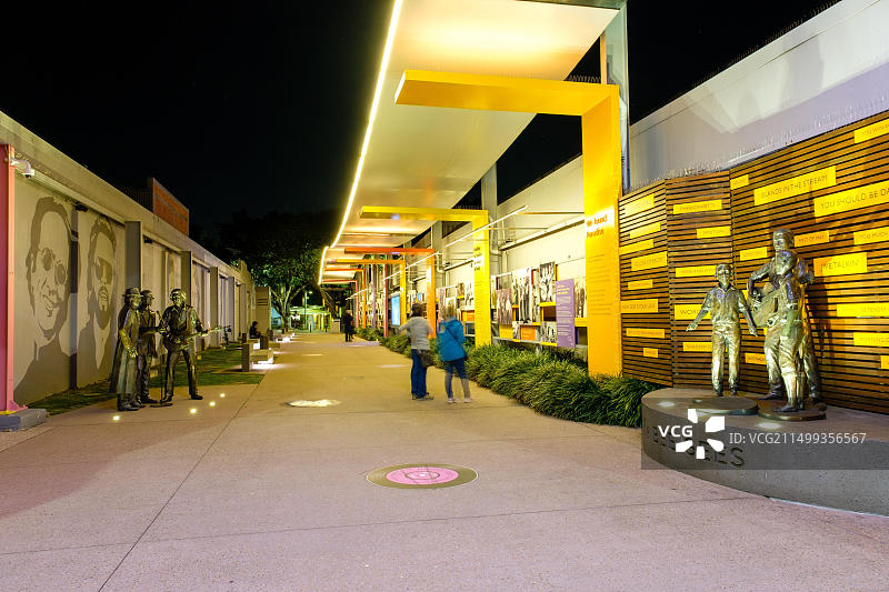 夜晚的雷德克利夫 - 比吉斯之路图片素材