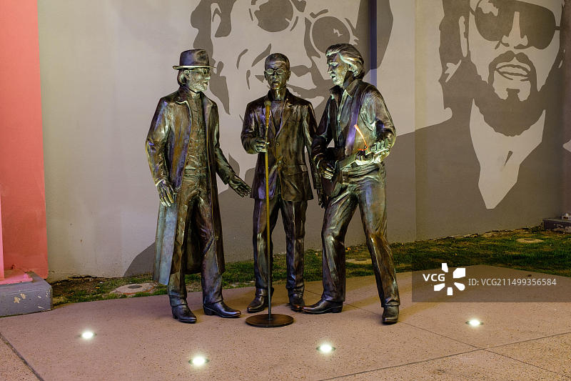 夜晚的雷德克利夫 - 比吉斯之路图片素材