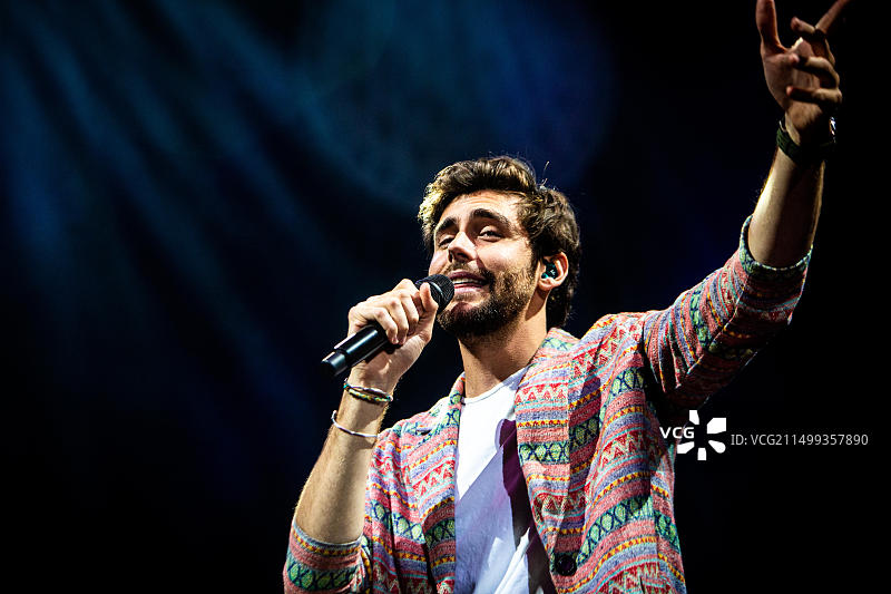 2019年5月9日，意大利米兰，阿尔瓦罗·索莱尔在米兰论坛现场演出图片素材