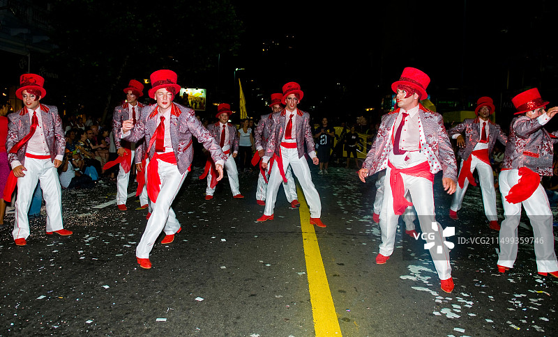 参加乌拉圭年度国家节日的舞者图片素材