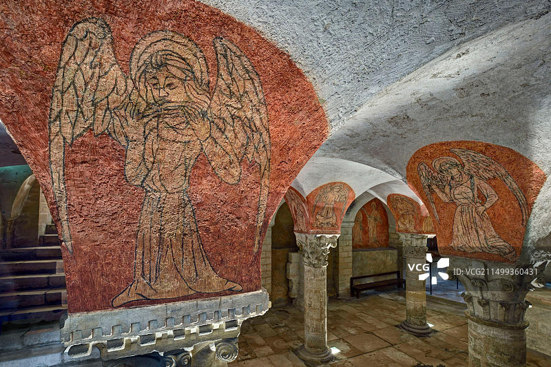 法国卡尔瓦多斯省巴约：巴黎圣母院的地下室图片素材