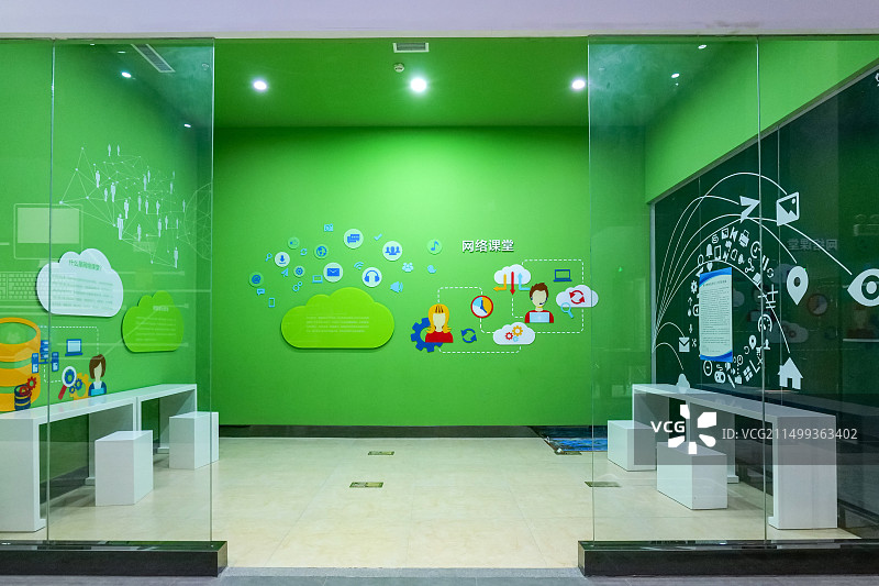 山东淄博·中国课本博物馆西厅内景图片素材