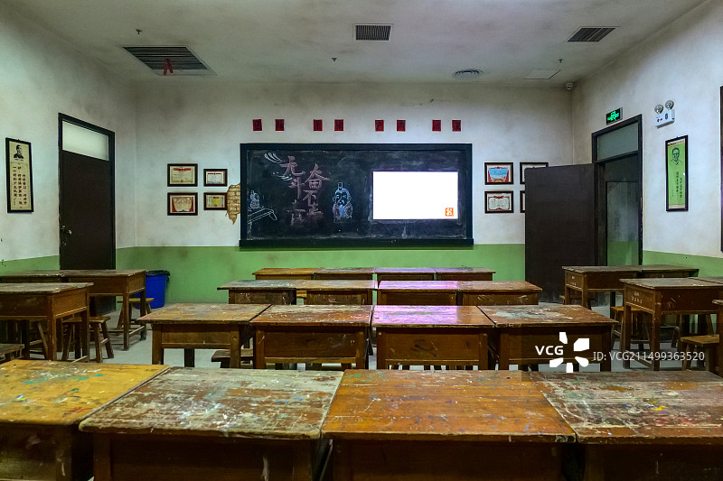 怀旧老教室图片素材