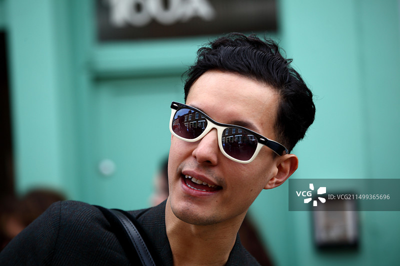 伦敦哥伦比亚路音乐家肖像图片素材