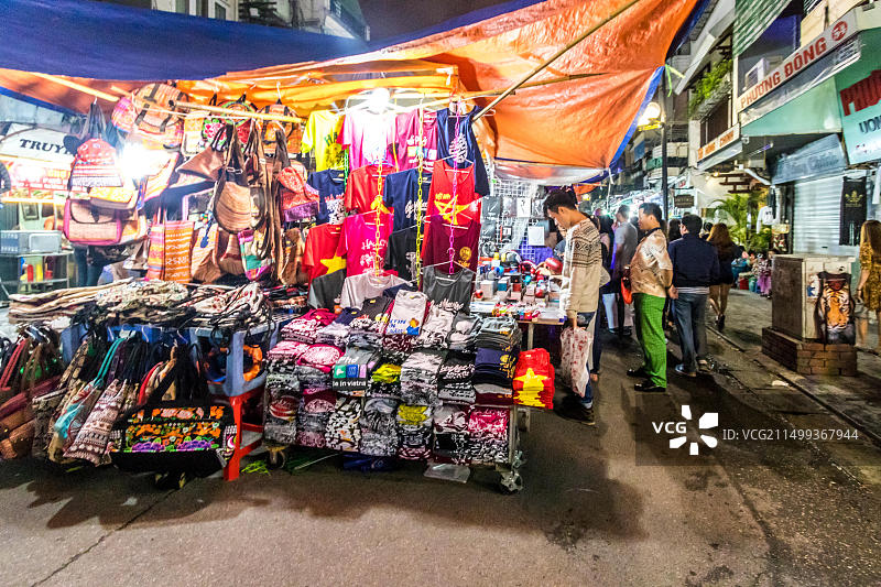 越南河内夜市图片素材