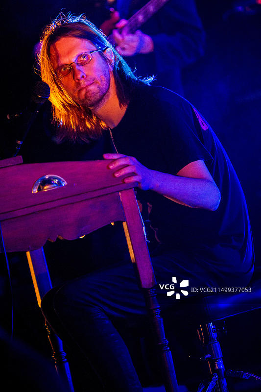 2012年5月10日，意大利米兰，英国音乐家史蒂文·威尔逊在演出图片素材