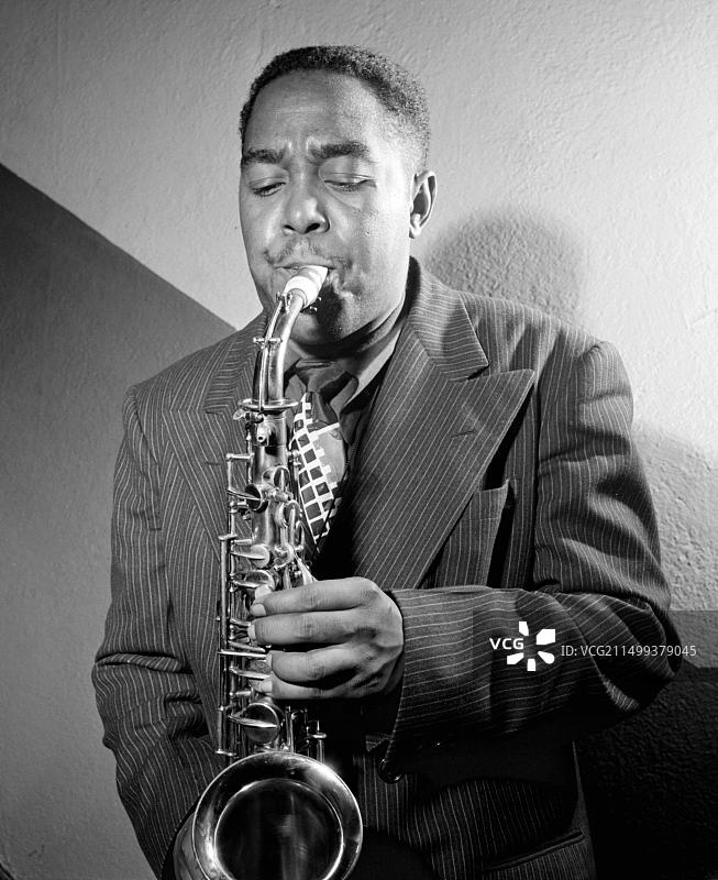 查理·帕克，美国爵士音乐家图片素材
