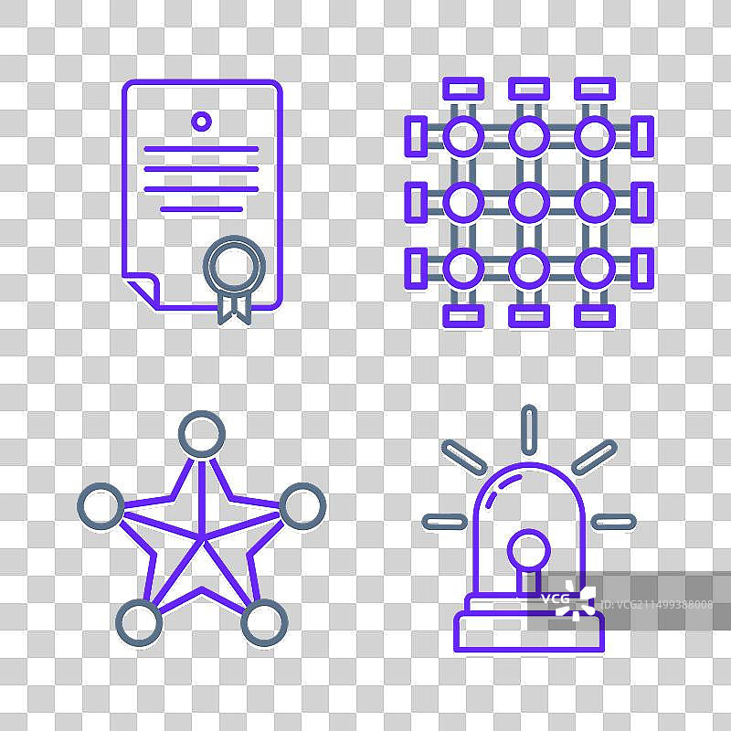 警示灯、六芒星、警长徽章、监狱图片素材