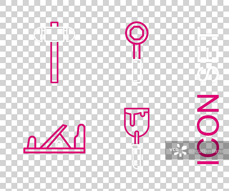 线路腻子刀木刨工具扳手图片素材