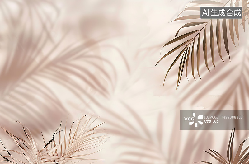 【AI数字艺术】棕榈树在晴空下的低角度视图图片素材