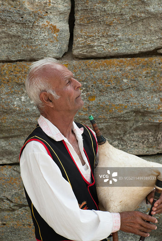 保加利亚风笛手图片素材