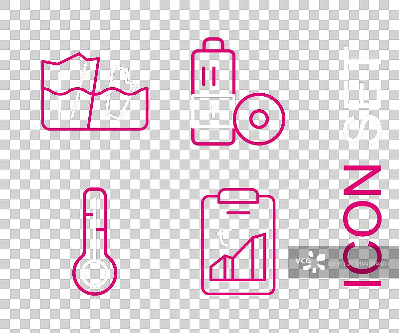 全球变暖气象温度计图片素材