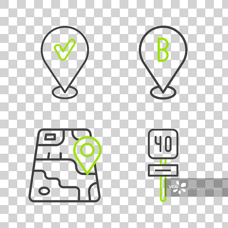 道路交通标志城市地图导航图片素材