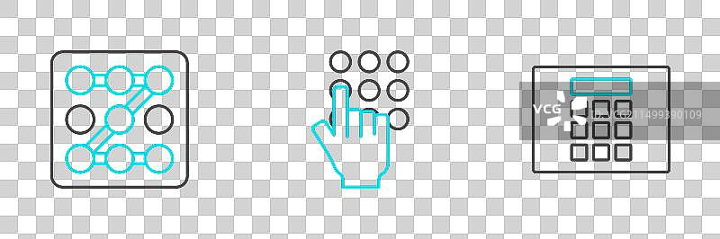 密码保护图形密码图片素材