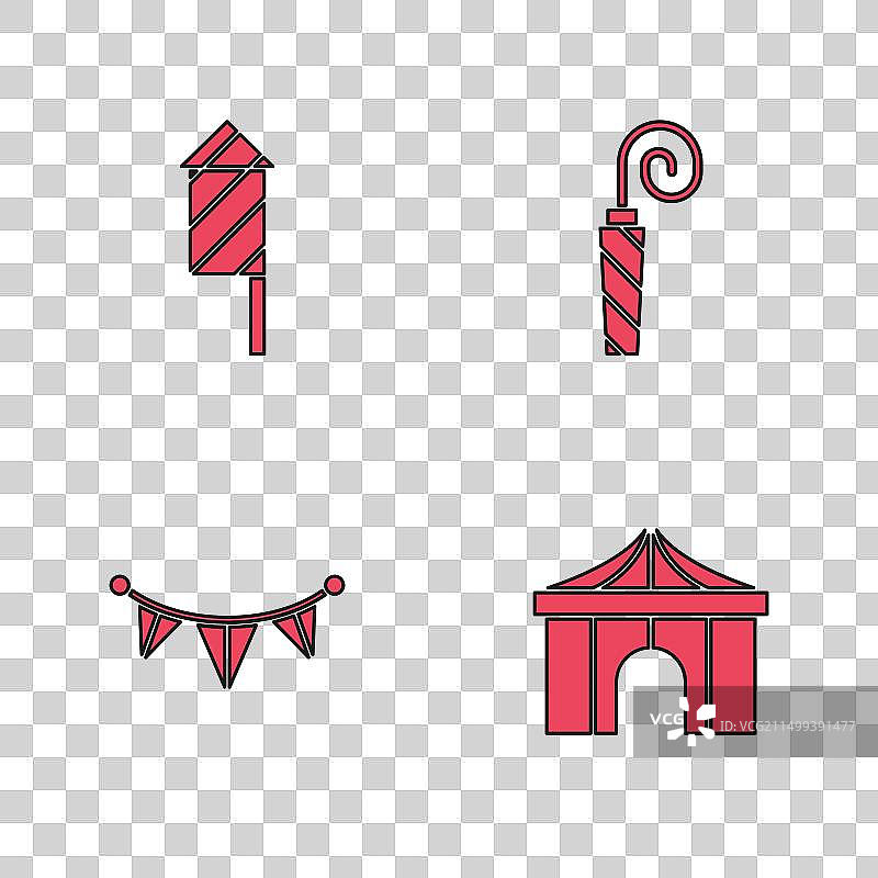 马戏团帐篷烟花火箭生日派对素材图片素材