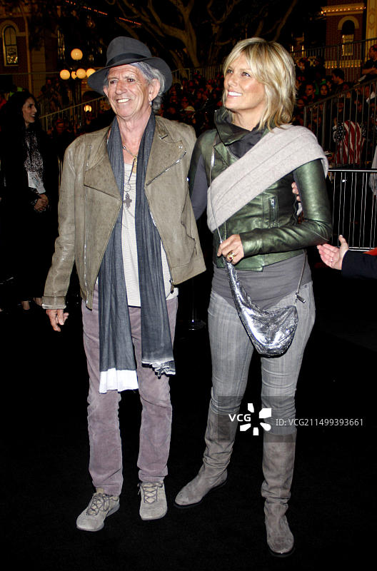 基思·理查兹和帕蒂·汉森图片素材