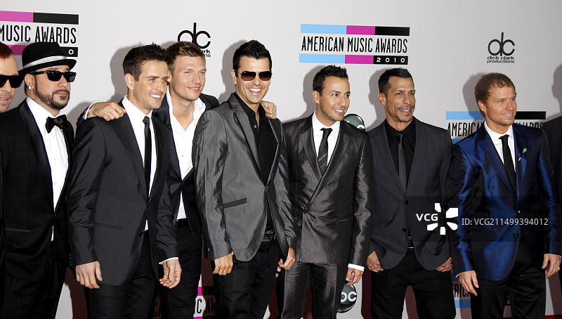 后街男孩与街头顽童全美音乐奖图片素材