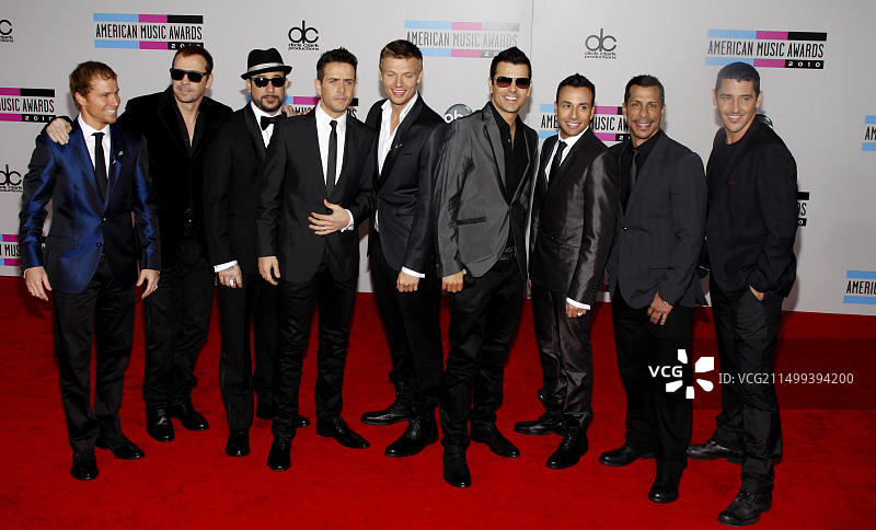 后街男孩与街头顽童全美音乐奖图片素材