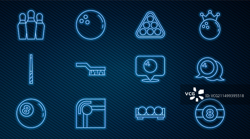 台球保龄球球架图片素材