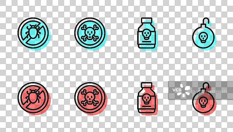 毒药丸阻止科罗拉多甲虫图片素材