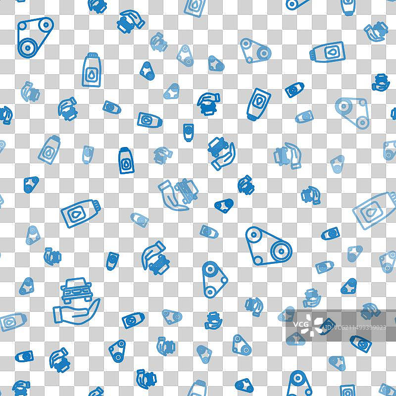 线条元素：汽车服务检查与汽车正时图片素材