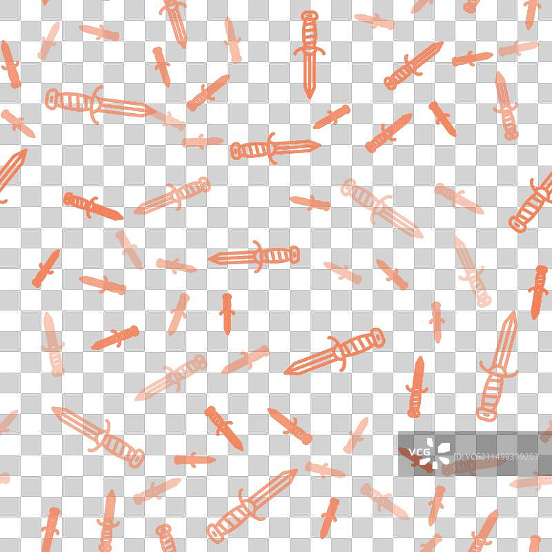 棕色线条军用刀图标无缝图片素材