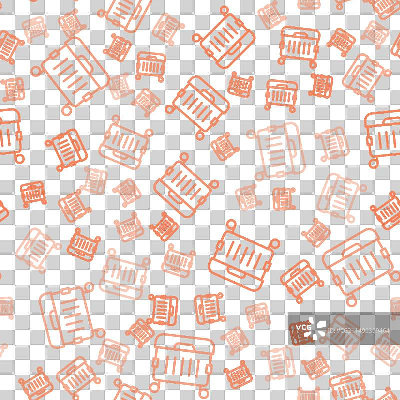 棕色线条垃圾桶图标无缝隔离图片素材