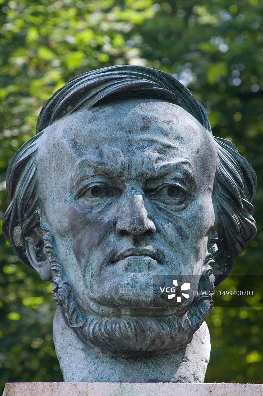 德国作曲家瓦格纳胸像（拜罗伊特）图片素材