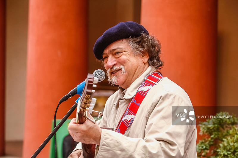 意大利艾米利亚-罗马涅圣阿尔坎杰洛圣马蒂诺集市故事节:帕尔多·福纳恰里图片素材