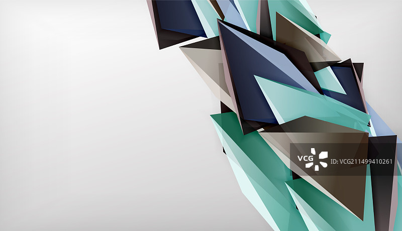 3D三角形抽象背景（商务）图片素材