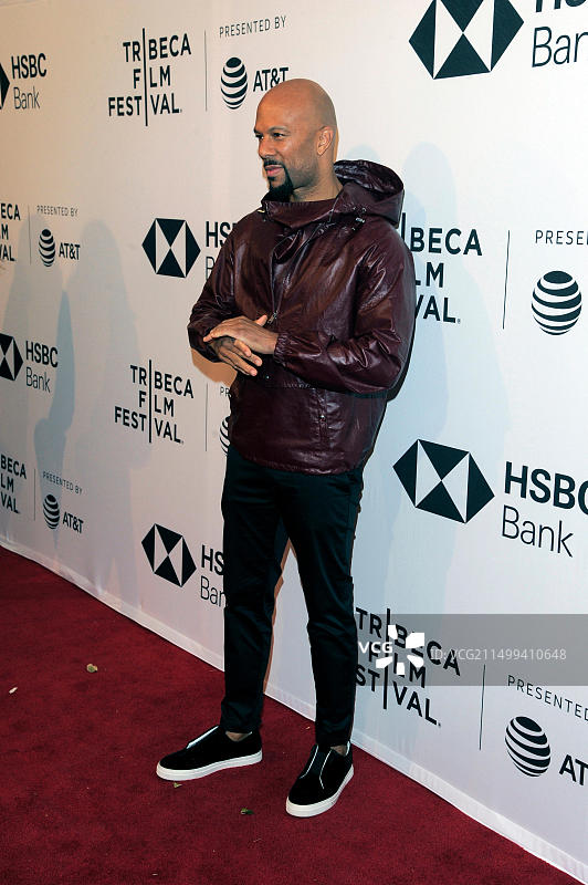 纽约：Common在翠贝卡电影节《Blue Night》的放映会上图片素材