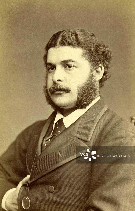 阿瑟·萨利文（1842-1900），英国作曲家，约1890年图片素材