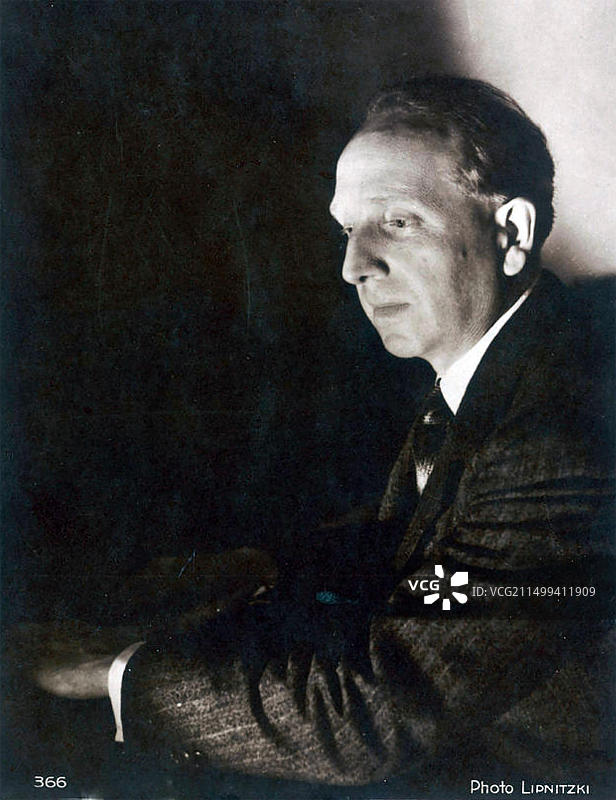 保罗·帕雷 (1886-1979) 法国作曲家和指挥家，约1930年图片素材