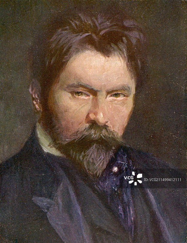 匈牙利指挥家亚瑟·尼基施 (1855-1922)图片素材