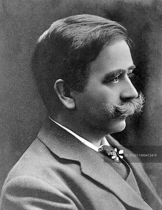 赫伯特·夏普（1861-1925）英国作曲家和钢琴家图片素材